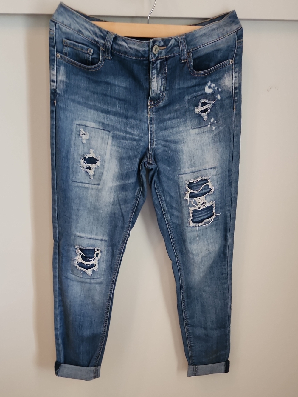 Vanilla Star Distressed Blue Women’s Jeans